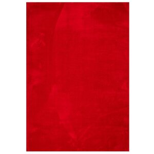 vidaXL Tapis HUARTE à poils courts doux et lavable rouge 140x200 cm