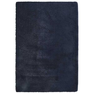 vidaXL Tapis shaggy à poils longs NAVARRA bleu marine 200x290 cm