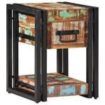 vidaXL Cabinet de chevet avec tiroir Multicolore 30 x 30 x 40 cm