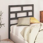 Vidaxl tête de lit gris 106x4x100 cm bois massif de pin