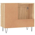 vidaXL Armoire salle de bain chêne sonoma 65x33x60 cm