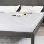 vidaXL Matelas avec Couche de Coco Blanc 200 x 160 cm Mousse PU