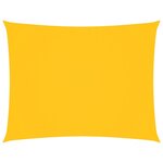 vidaXL Voile de parasol tissu oxford rectangulaire 4x6 m jaune