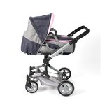 Bayer Chic 2000 587-26 - Poussette de poupée combinée JARA gris bleu foncé