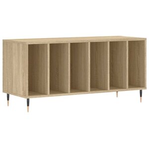 vidaXL Armoire à disques chêne sonoma 100x38x48 cm bois d'ingénierie