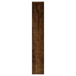 vidaXL Armoire à chaussures miroir 3 niveaux Chêne fumé 63x17x102 5 cm
