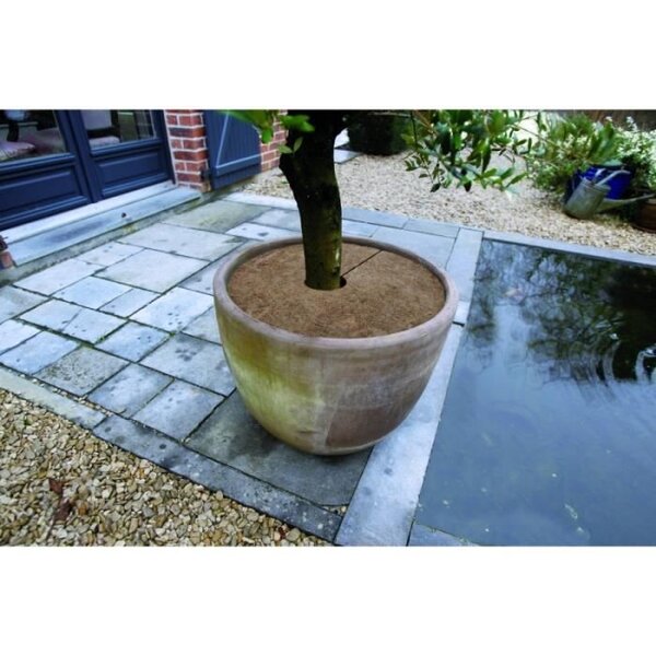 NATURE Lot de 3 disques de plantation en coco - Ø 30 cm - Epaisseur +/- 0,5/1 cm - 750 g/m²
