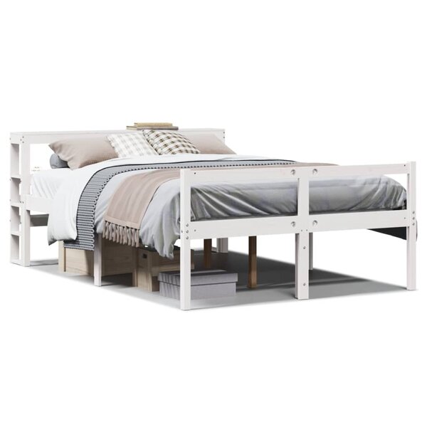 vidaXL Lit pour personne âgée avec tête de lit sans matelas 160x200 cm