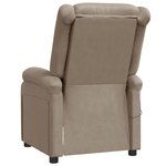 vidaXL Fauteuil de massage Cappuccino Similicuir