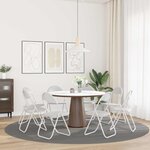 vidaXL Chaise pliante 8 pc Simili cuir Blanc 48 x 43 5 x 81 cm