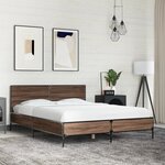 vidaXL Cadre de lit sans matelas chêne marron 140x200 cm