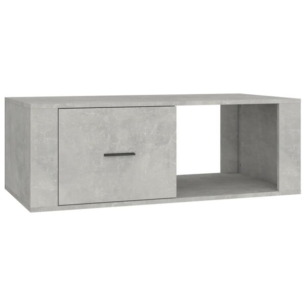 vidaXL Table basse Gris béton 100x50 5x35 cm Bois d'ingénierie