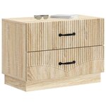 vidaXL Cabinet de chevet avec tiroir Chêne Sonoma 62 x 34 5 x 44 5 cm