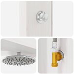 vidaXL Douche d'extérieur 226 cm Blanc