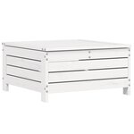 vidaXL Salon de jardin 3 Pièces blanc bois de pin massif