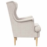 vidaXL Fauteuil Crème ARES