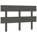vidaXL Tête de lit Gris 144x3x81 cm Bois massif de pin