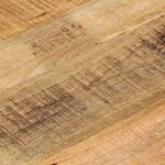 vidaXL Dessus de table Ø 60x3 8 cm rond bois massif de manguier brut