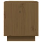 vidaXL Meuble TV Marron miel 80x35x40 5 cm Bois de pin massif