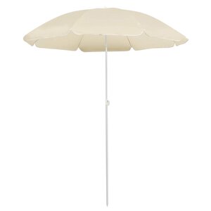 vidaXL Parasol de jardin avec mât en acier sable 180 cm