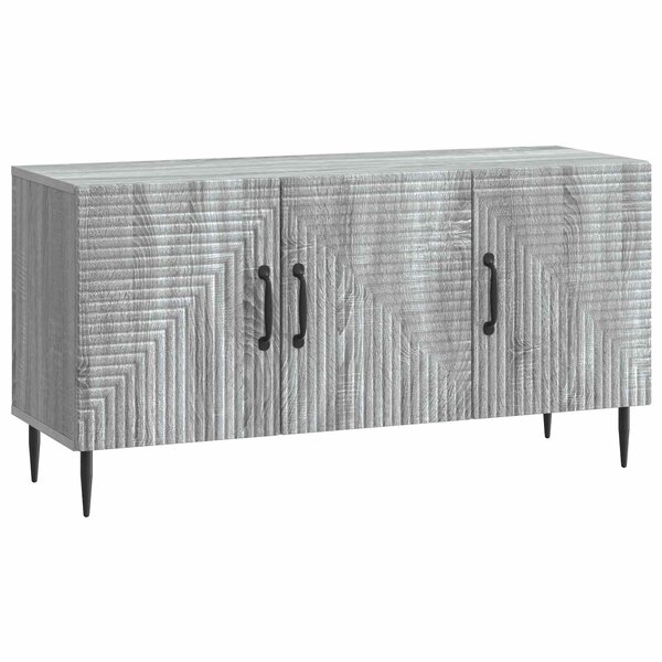 vidaXL Meuble TV Sonoma gris 99 x 34 5 x 50 cm Bois d'ingénierie