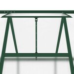 vidaXL Serre avec cadre de base vert 334x169x202 cm aluminium