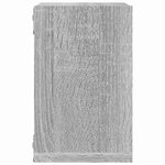 vidaXL Étagères Murales 2 Pièces Gris 26 x 15 x 26 cm Bois d'ingénierie