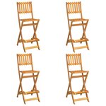 vidaXL Ensemble de bar d'extérieur 5 Pièces Bois d'acacia massif