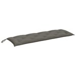 vidaXL Coussins de banc de jardin lot de 2 gris foncé mélangé tissu