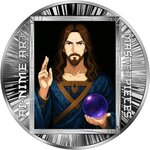 Pièce de monnaie en Argent 500 Francs g 15.57 (1/2 oz) Millésime 2025 AI-nime Art Masterpieces SALVATOR MUNDI