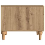 vidaXL Table basse Chêne artisanal 49 x 50 x 40 cm Bois d'ingénierie