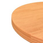 vidaXL Dessus de table rond cire marron Ø40x2 5 cm bois de pin massif