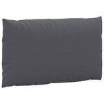 vidaXL Coussins de palette lot de 2 anthracite tissu oxford
