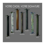 Poteau universel pour boites aux lettres - 80 x 80 x 1000 mm  Aluminium Modèle Excalibur