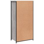 vidaXL Buffet haut sonoma gris 62x36x121 5 cm bois d'ingénierie