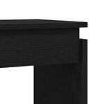 Table Console vidaXL Noir Chêne 80x30x80 cm Bois d'ingénierie