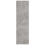 vidaXL Bibliothèque/séparateur de pièce gris béton bois d'ingénierie