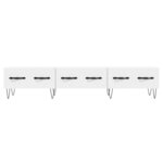 vidaXL Meuble TV blanc 150x36x30 cm bois d'ingénierie