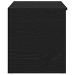 vidaXL Boîte de Rangement Chêne noir 84 x 42 x 46 cm Bois d'ingénierie