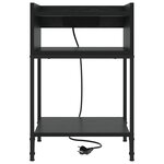vidaXL Cabinet de chevet Chêne noir 40 x 40 x 61 cm Bois d'ingénierie
