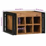vidaXL Étagère à vin 46 x 35 x 27.5 cm Bois d'acacia massif