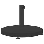vidaXL Socles de parasol d'extérieur Noir 48 x 48 x 32 cm Acier  béton