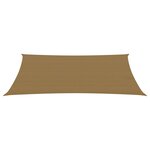 vidaXL Voile d'ombrage 160 g/m² Taupe 4x6 m PEHD