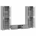 vidaXL Ensemble meuble TV FLORIN Gris Sonoma Bois d'ingénierie