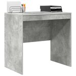 vidaXL Bureau Gris béton 80 x 50 x 76 cm