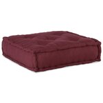 Poufs modulaires vidaXL 4 pièces en tissu bourgogne