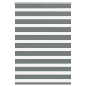 vidaXL Store zèbre gris foncé largeur du tissu 90 9 cm polyester