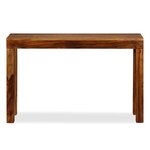 vidaXL Table console Bois massif 120x35x75 cm
