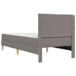 vidaXL Cadre de lit 80 x 200 cm Taupe