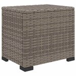vidaXL Pouf de jardin avec coussin 40 x 30 x 40 cm